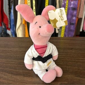 Collectable Disney Store Australia Judo Piglet Winnie The Pooh 8" Plush Toy NWT